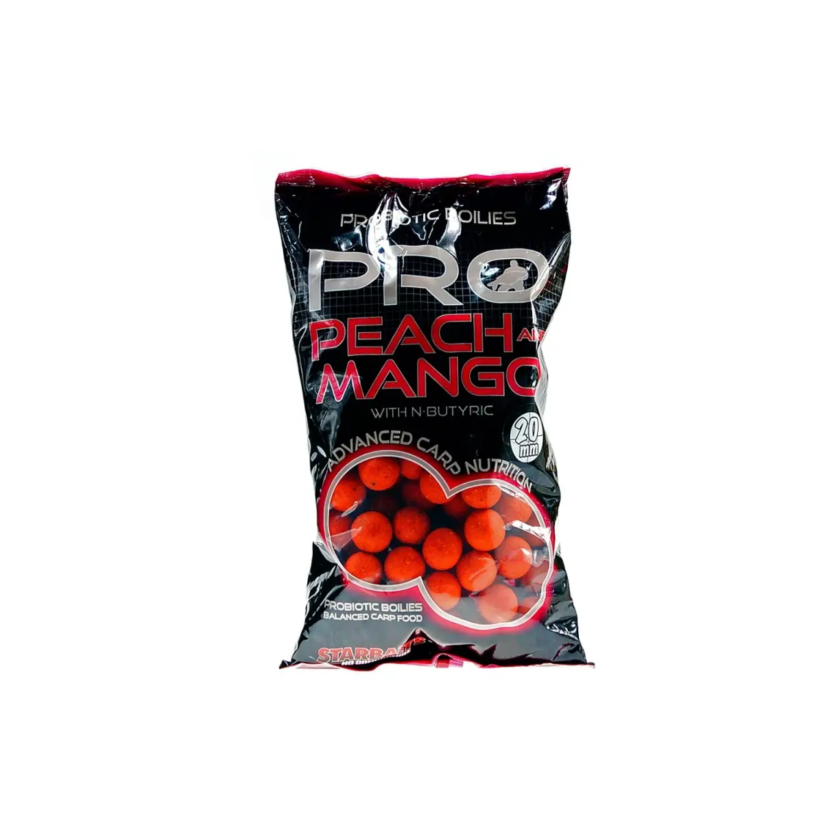 NEW Starbaits Probiotic Boilies - Peach & Mangorozmiar 20 mm /1kg - MPN: 39336 - EAN: 3297830393366