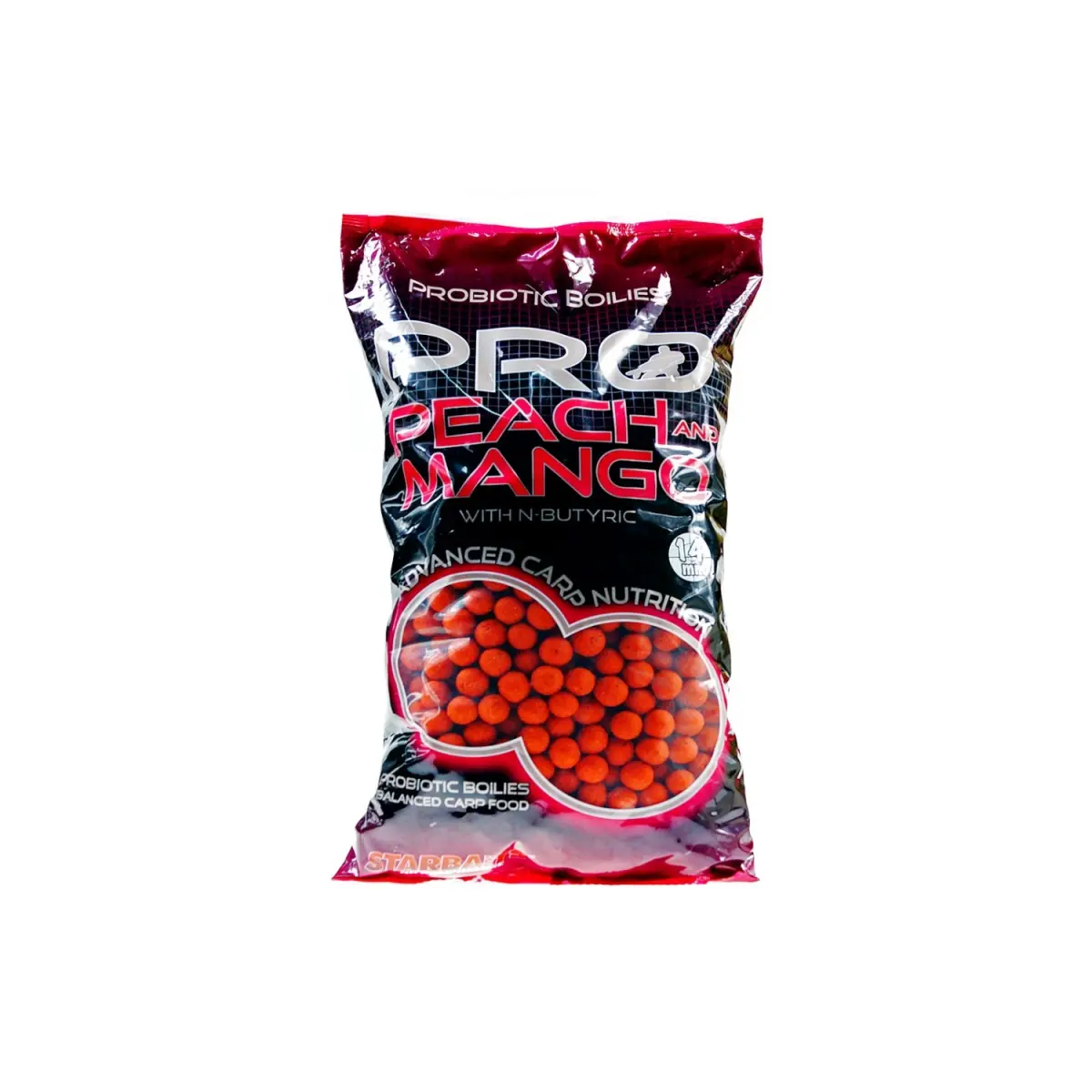 NEW Starbaits Probiotic Boilies - Peach & Mangorozmiar 14 mm /2,5kg - MPN: 39337 - EAN: 3297830393373