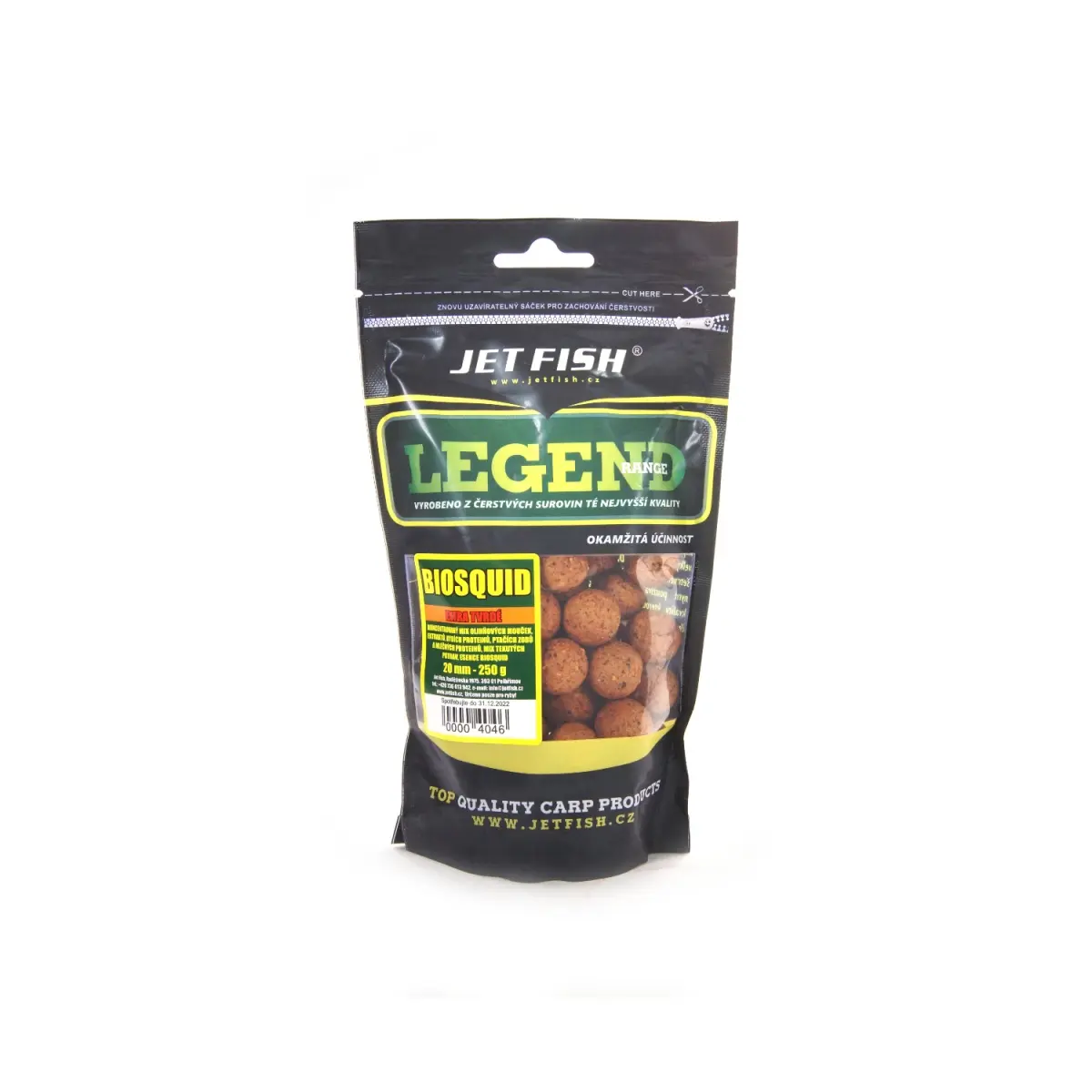 Jetfish Legend Boilies Biosquid  - Extra Twarde rozmiar 20mm - MPN: 000404 - EAN: 00004046