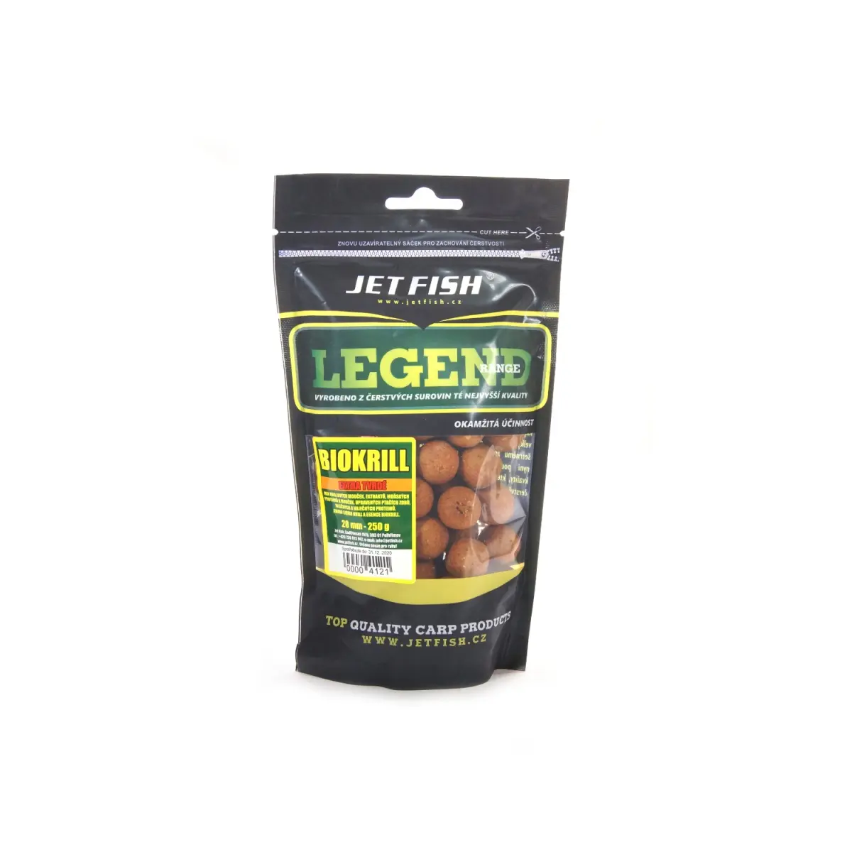 Jetfish Legend Boilies Biokrill  - Extra Twarderozmiar 20mm - MPN: 000412 - EAN: 00004121