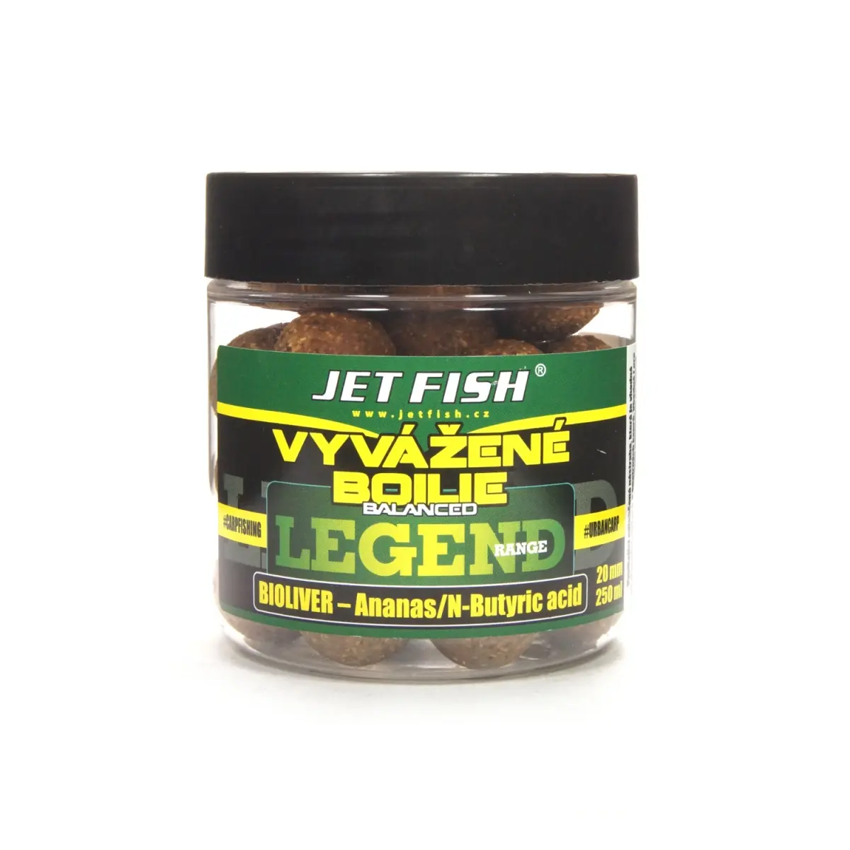Jetfish Legend Balanced Boilies Bioliver - Pineapple / N-Butyric Acidrozmiar 20mm - MPN: 000367 - EAN: 00003674