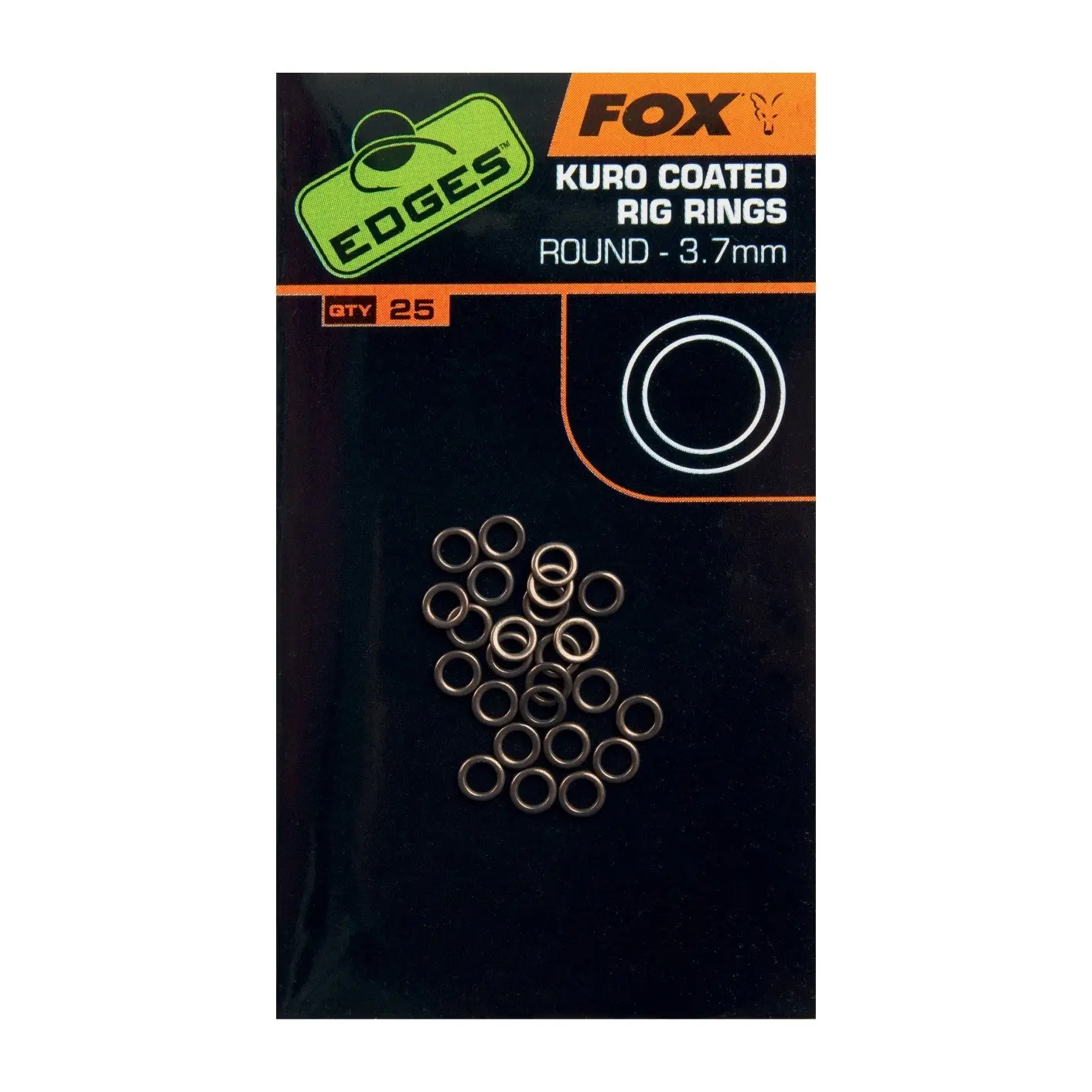 Fox Edges Kuro Coated Rig Rings 3,7 mmrozmiar 3,7 mm - MPN: CAC545 - EAN: 5055350248416