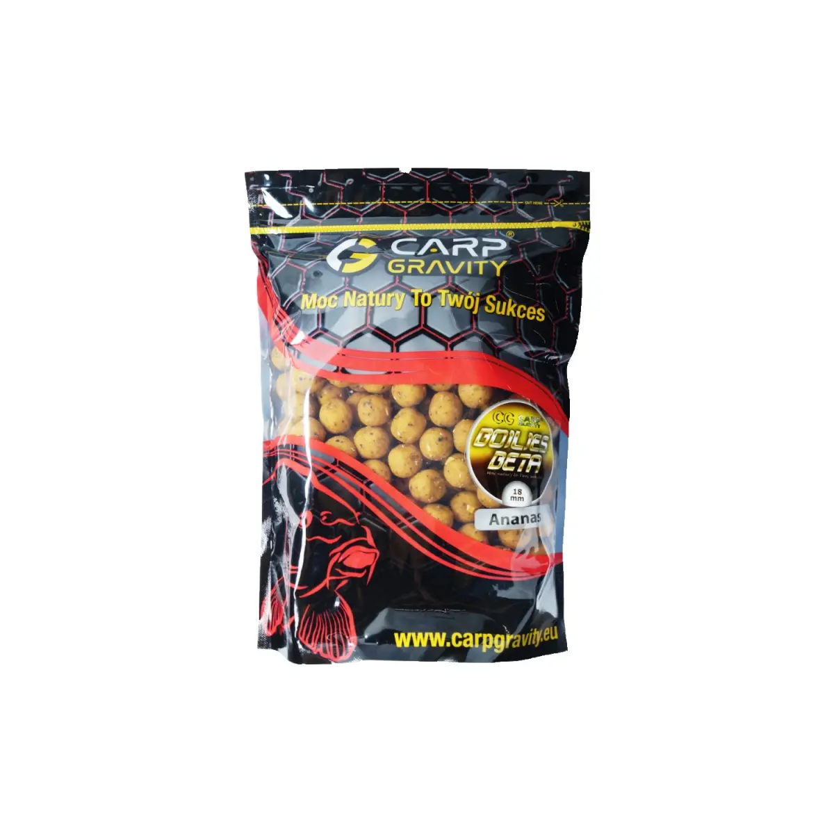Carp Gravity Beta Natural Boilies - Ananasrozmiar 18mm / 1kg - MPN: KZB001 - EAN: 200000050924
