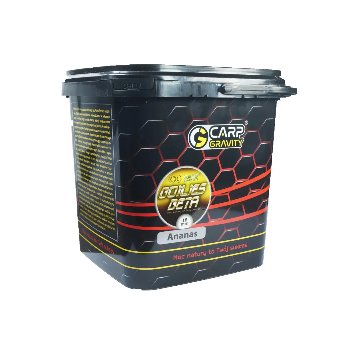 Carp Gravity Beta Natural Boilies - Ananasrozmiar 18mm / 3kg - MPN: KZB006 - EAN: 200000050917