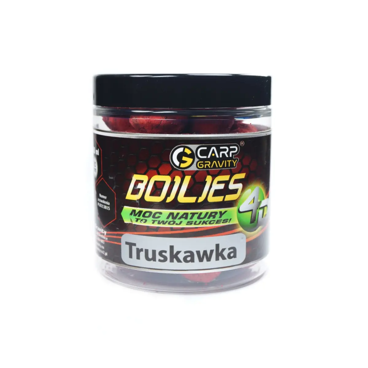 Carp Gravity 4D Boilies - Truskawkarozmiar 20mm / 250ml - MPN: K4D004 - EAN: 200000050085