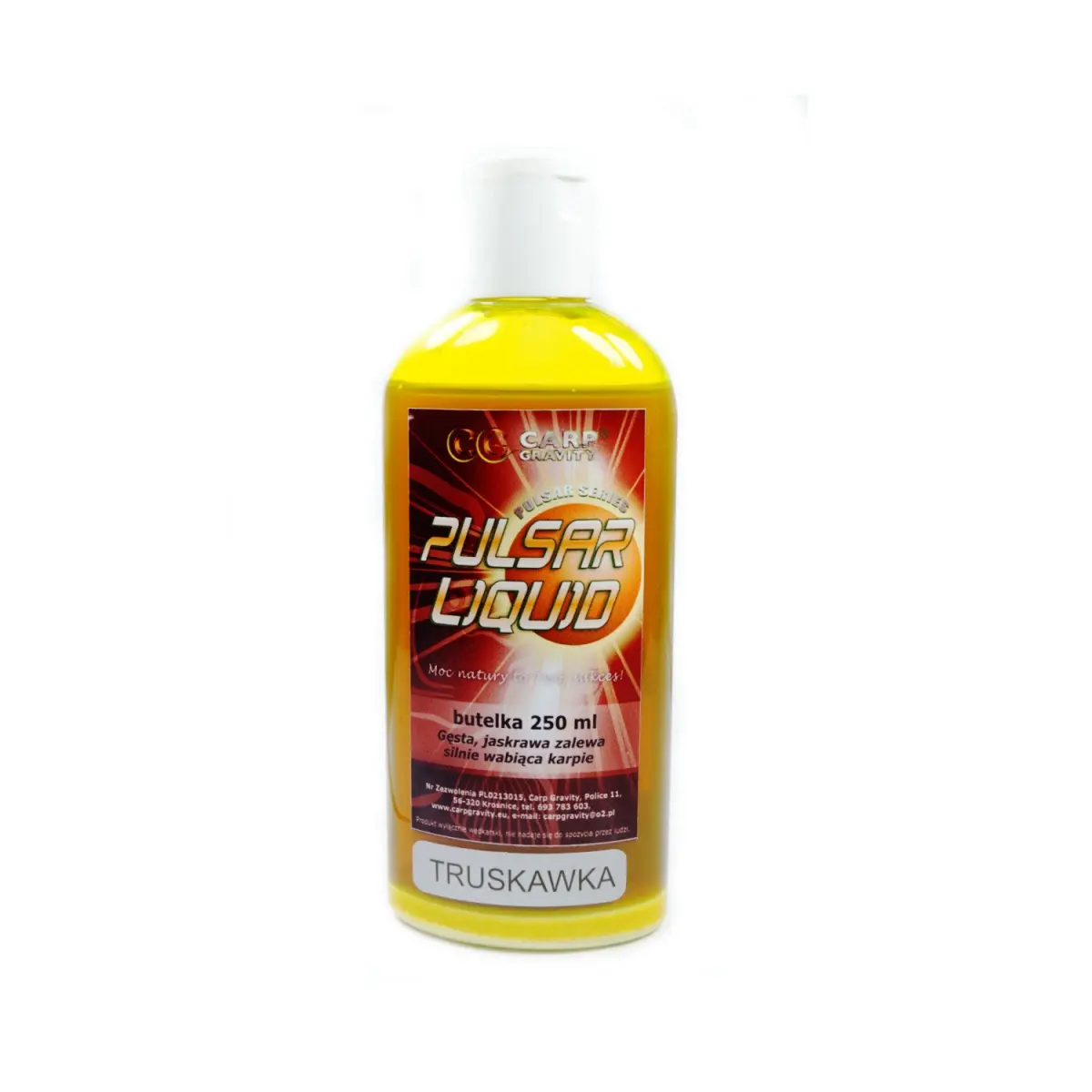 Carp Gravity Zalewa Pulsar Liquid - Truskawkaopakowanie 250ml - MPN: LPU002 - EAN: 200000049935
