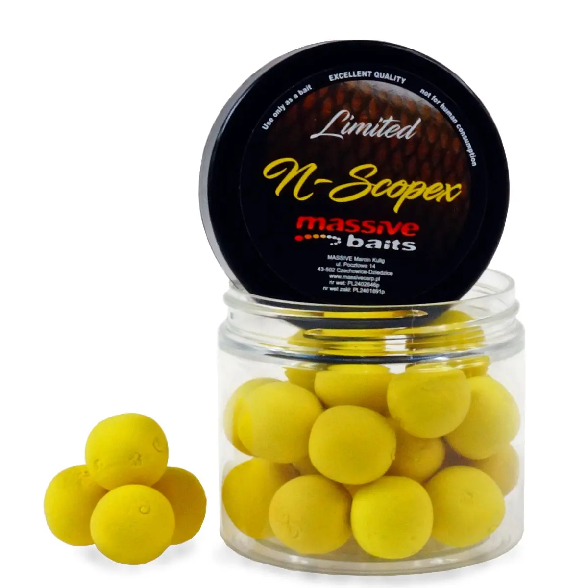 MassiveBaits Custom Pop-Ups - N-Scopexrozmiar 18 mm - MPN: PU020 - EAN: 5901912665095