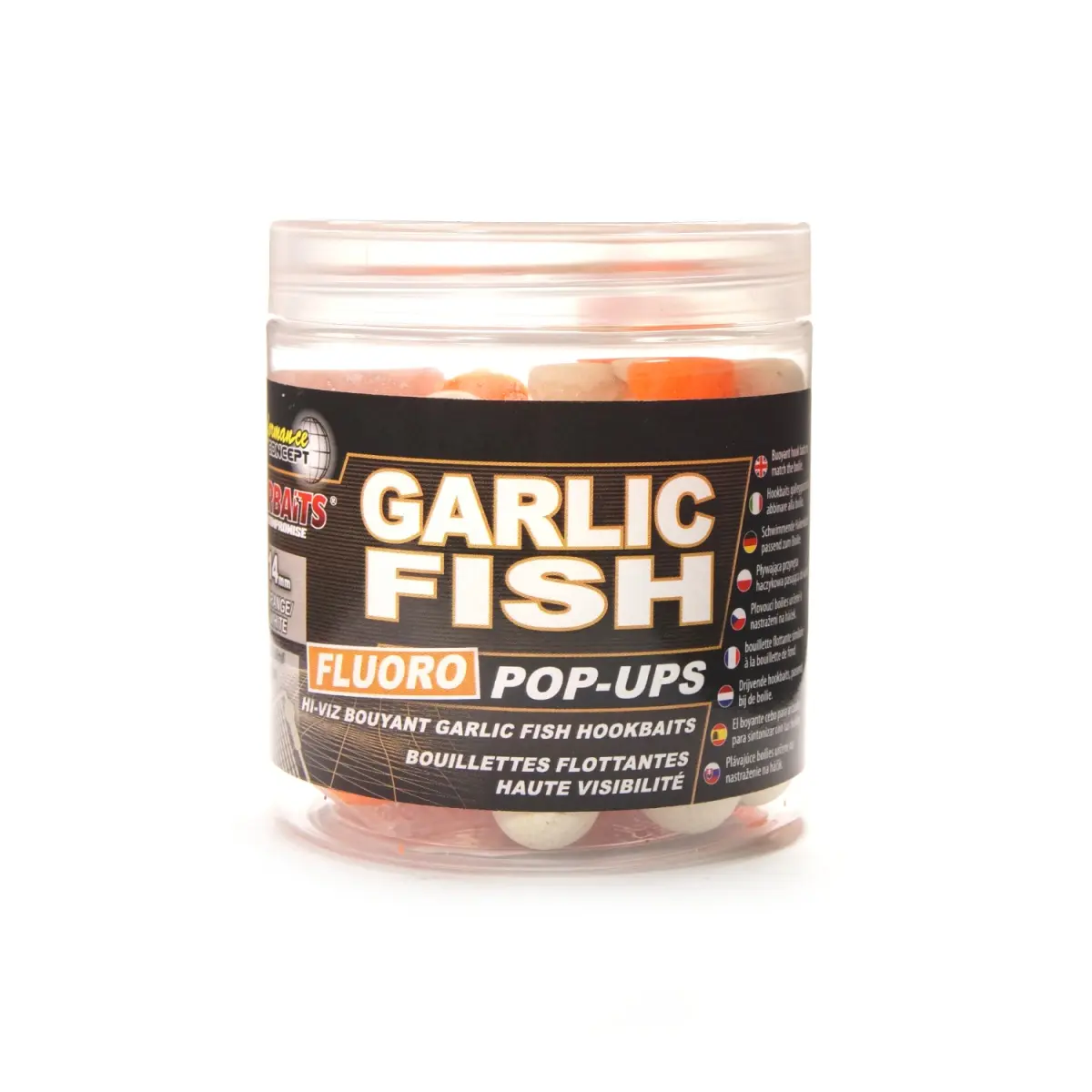 Starbaits Performance FLUO Pop-Ups - Garlic Fishrozmiar 14 mm - MPN: 37621 - EAN: 3297830376215