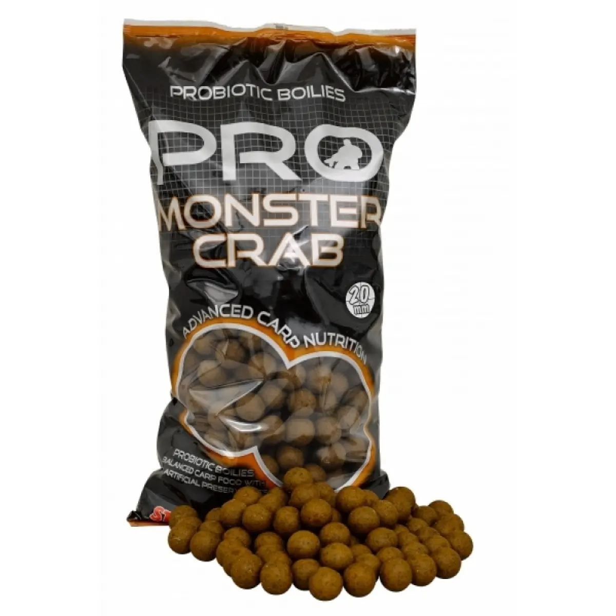 NEW Starbaits Probiotic Boilies - Monster Crab  20 mm / 2,5kgrozmiar 20 mm / 2,5kg - MPN: 29618 - EAN: 3297830296186