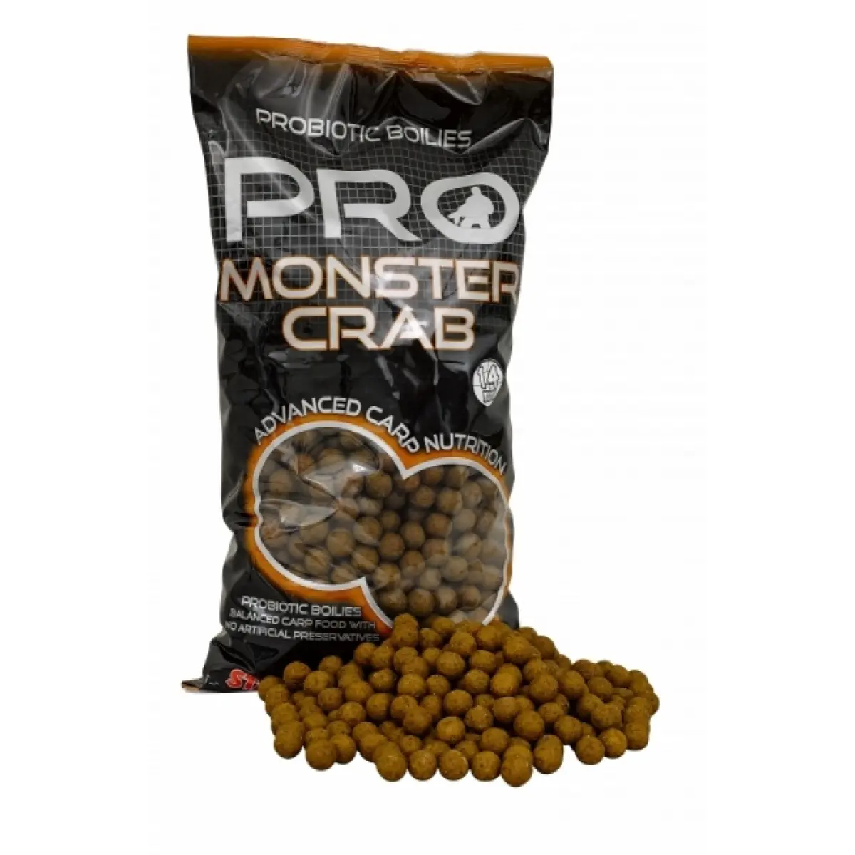 NEW Starbaits Probiotic Boilies - Monster Crab  14 mm / 2,5kgrozmiar 14 mm / 2,5kg - MPN: 29617 - EAN: 3297830296179