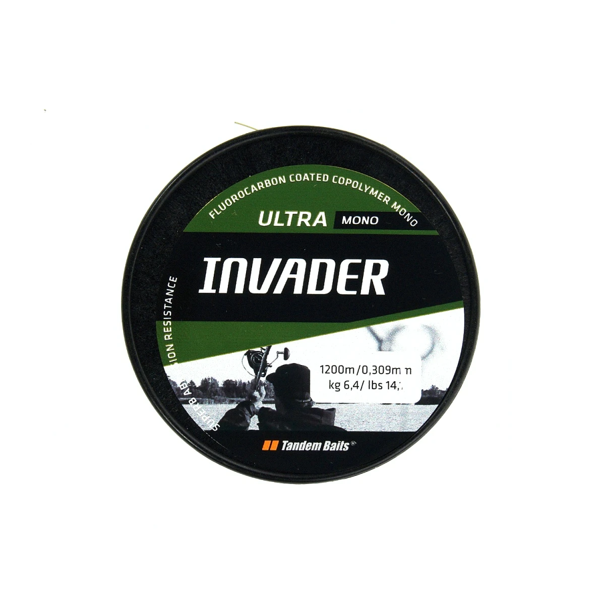 Tandem Baits -  Żyłka Invader Ultra Mono - Żyłka - oliwkowyśrednica 0,30 mm - MPN: 03003 - EAN: 5907666679715