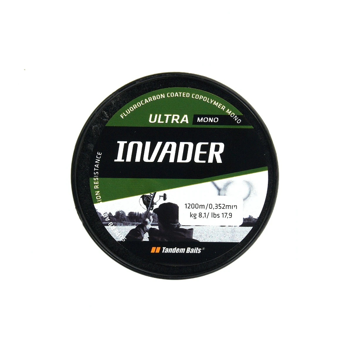 Tandem Baits -  Żyłka Invader Ultra Mono - Żyłka - oliwkowyśrednica 0,35 mm - MPN: 03005 - EAN: 5907666679739