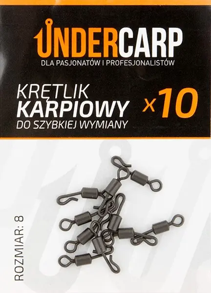 UnderCarp -  Krętlik Karpiowy Do Szybkiej Wymiany 8rozmiar 8 - MPN: UC55 - EAN: 5905279471078