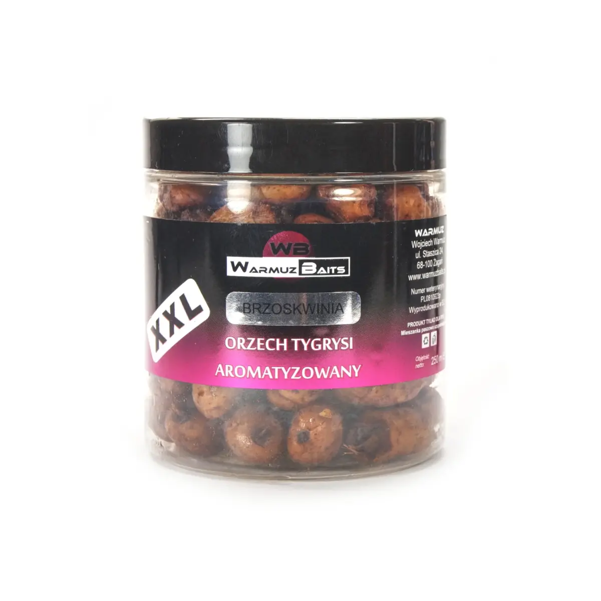 WarmuzBaits  - Orzech Tygrysi XXL Aromatyzowany Brzoskwinia 250mlopakowanie 250ml - MPN: 66975 - EAN: 5902537372924