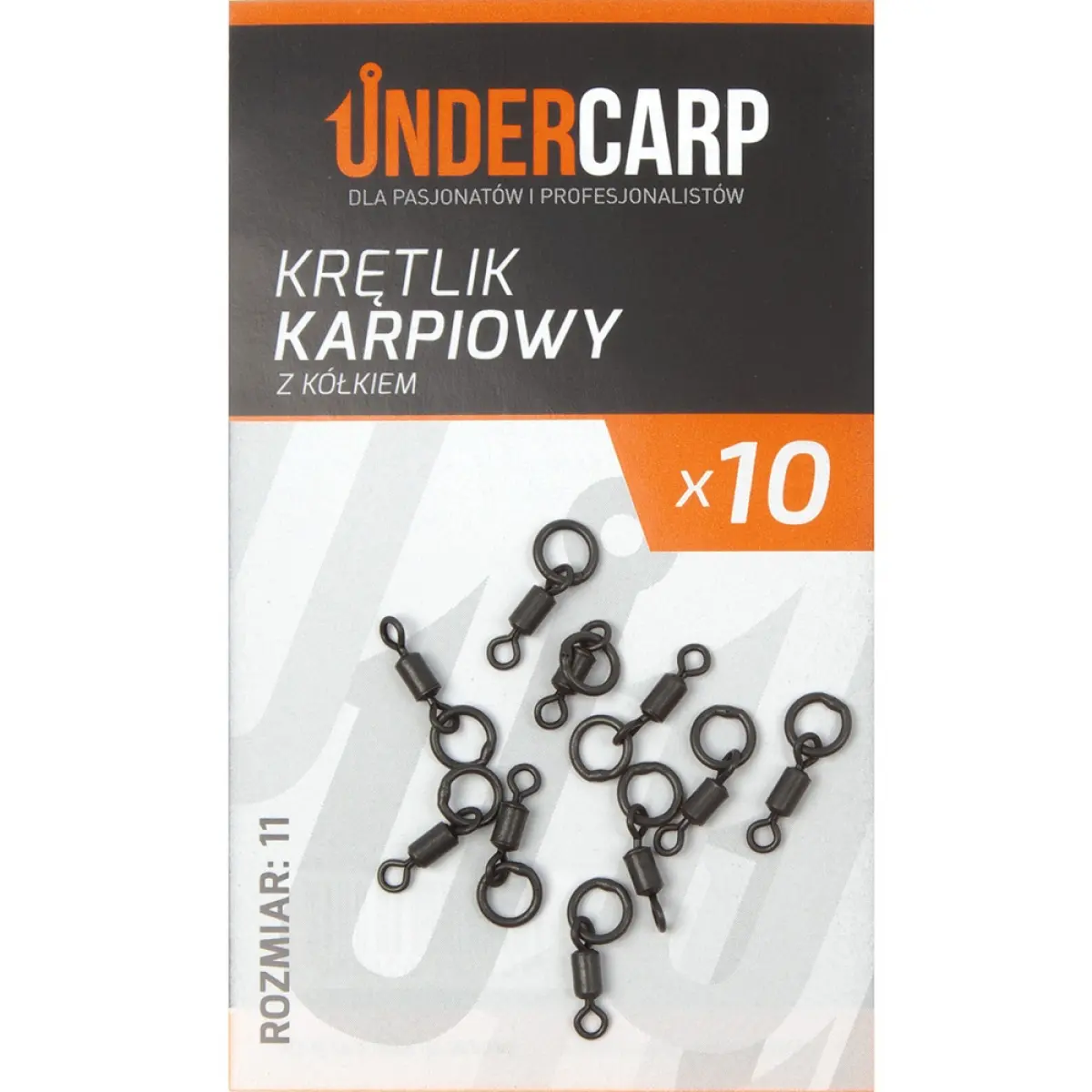 UnderCarp - Krętlik Karpiowy z Kółkiem 11rozmiar 11 - MPN: UC519 - EAN: 5902721606880