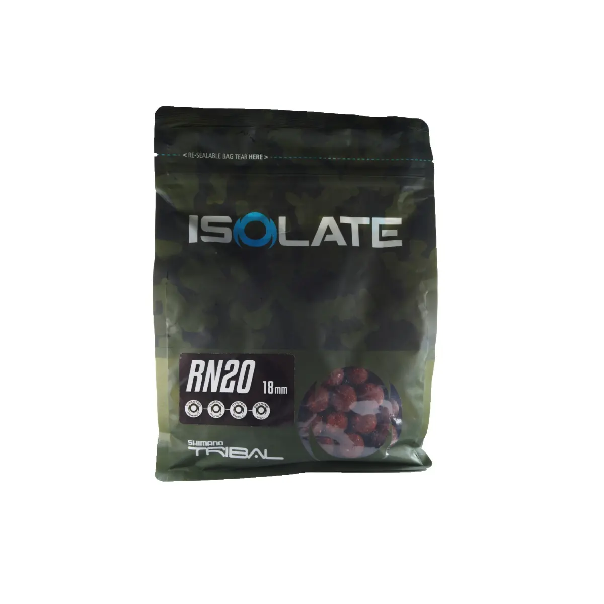 Shimano Tribal Isolate Boilies - RN20 - 1 kg 18mm / 1kgrozmiar 18mm / 1kg - MPN: ISORN20B181000 - EAN: 8717009845342