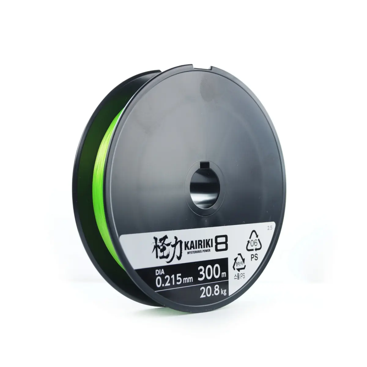 Shimano Kairiki 8 Mantis Green Braided Linerodzaj 0.215mm / 300m - MPN: 59WPLA68R06 - EAN: 22255229852