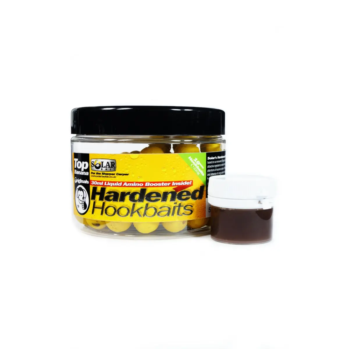 NEW SOLAR Top Banana Hardened Hookbaits + Amino Liquid  rozmiar 16 mm - MPN: TBHB16 - EAN: 5055681511746
