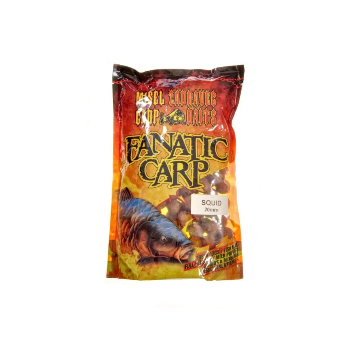 Misel Zadravec Fanatic Carp Boilies Squid 20mm /800grozmiar 20mm /800g - MPN: 0020009 - EAN: 200000054267