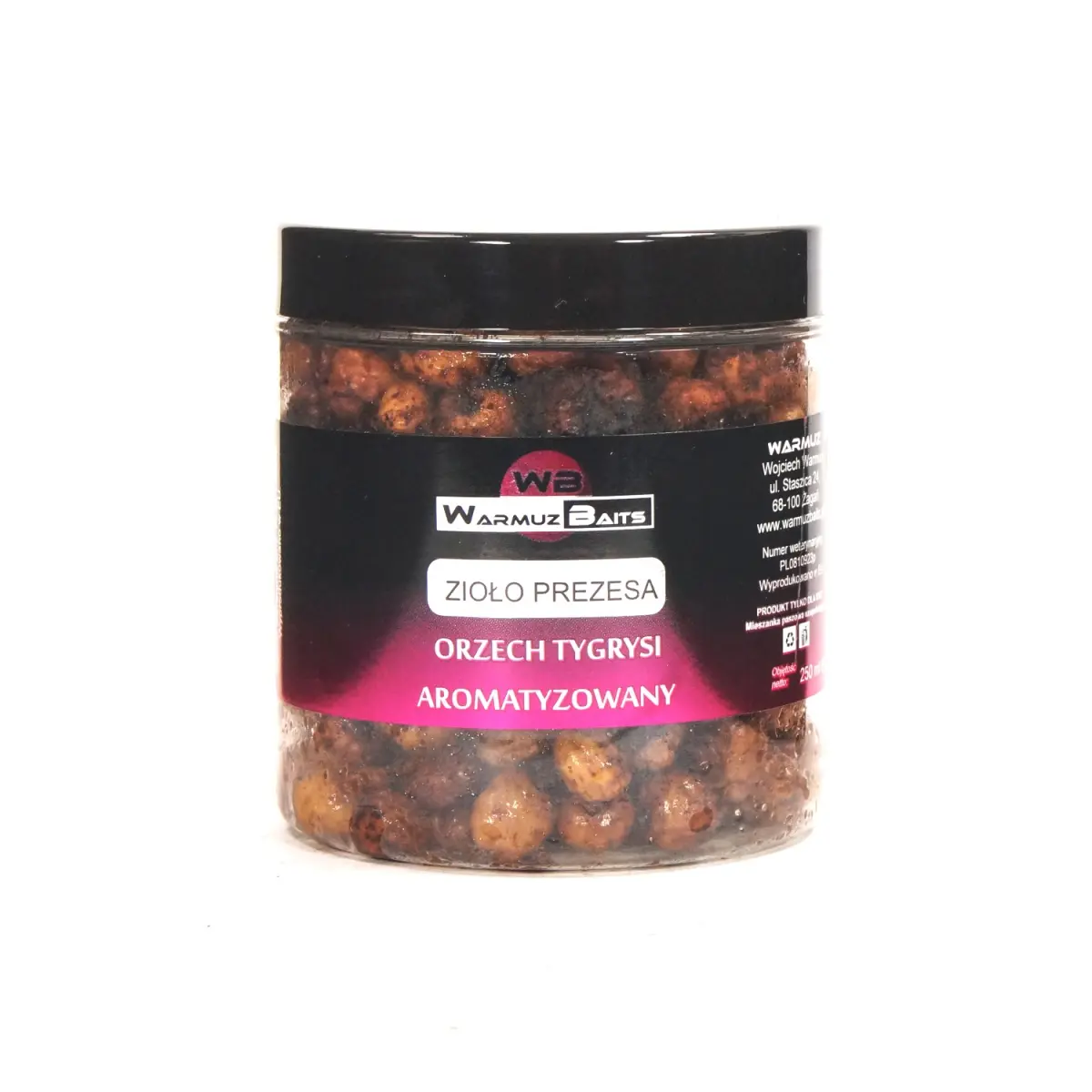 WarmuzBaits  - Orzech Tygrysi Aromatyzowany Zioło Prezesaopakowanie 250ml - MPN: 67012 - EAN: 5902537373334