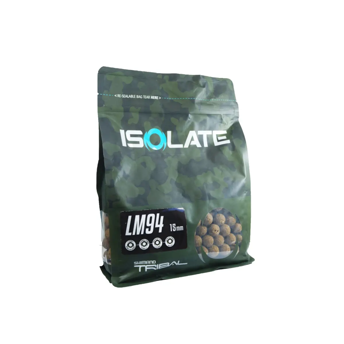 Shimano Tribal Isolate Boilies - LM94 - 1 kgrozmiar 15mm / 1kg - MPN: ISOLM94B151000 - EAN: 8717009845373
