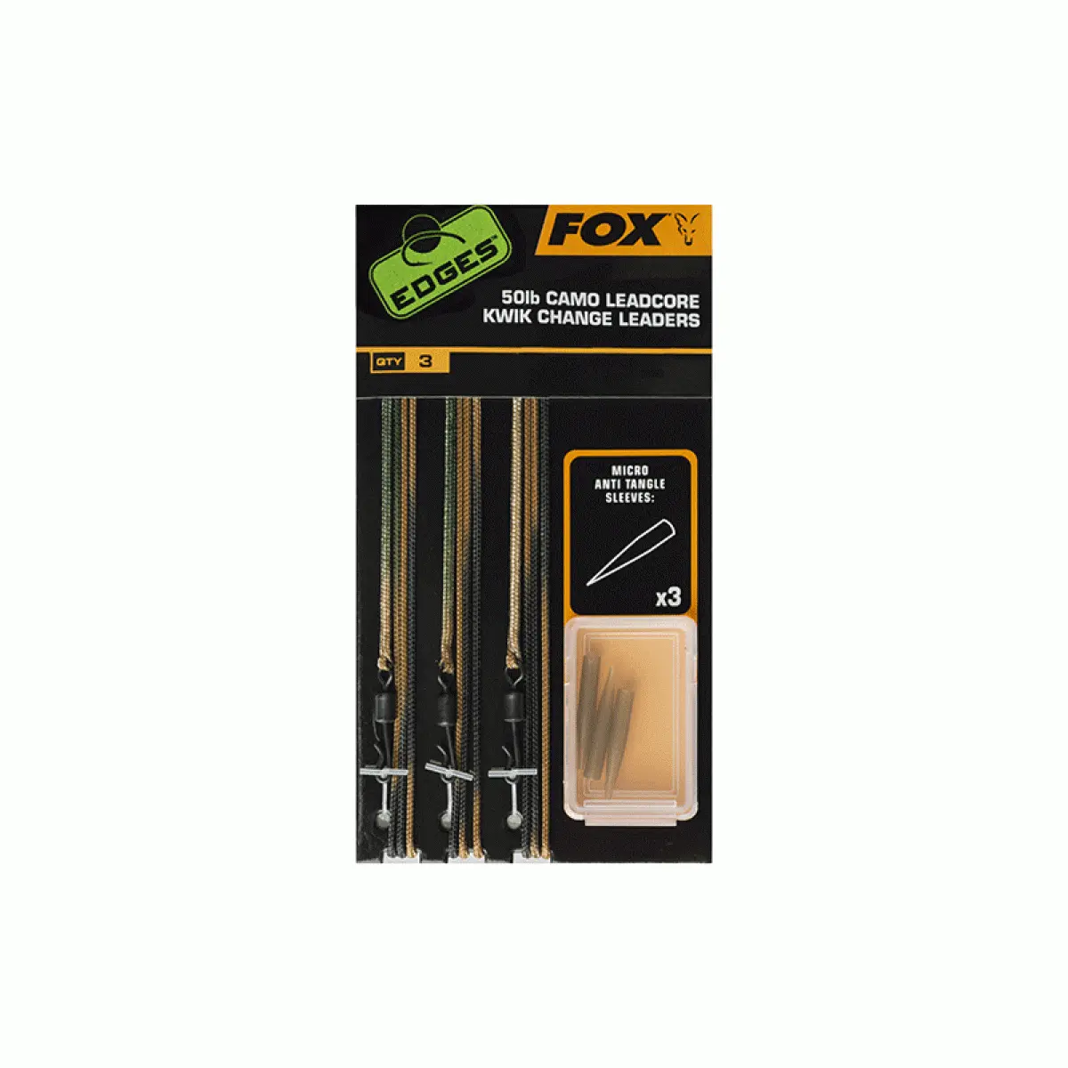 Fox Edges Leadcore Leaders with Kwik Change Kit Light Camokolor Light Camo - MPN: CAC577 - EAN: 5055350250143