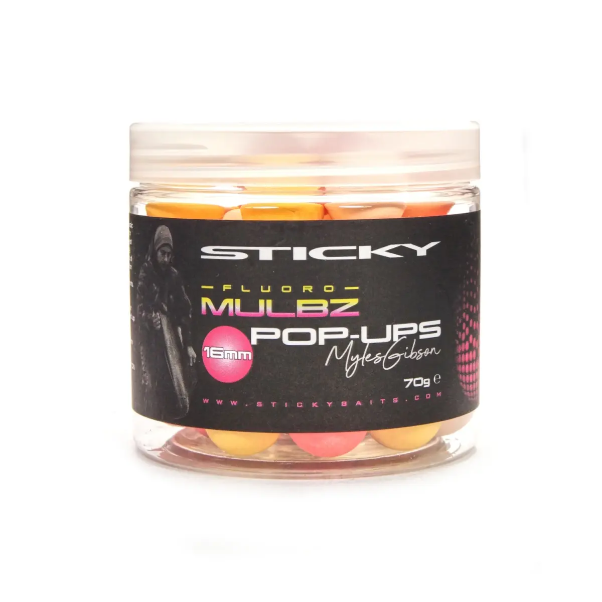 StickyBaits Pop-Ups Fluoro - Mulbz rozmiar 16 mm - MPN: MBFP16 - EAN: 715706869669