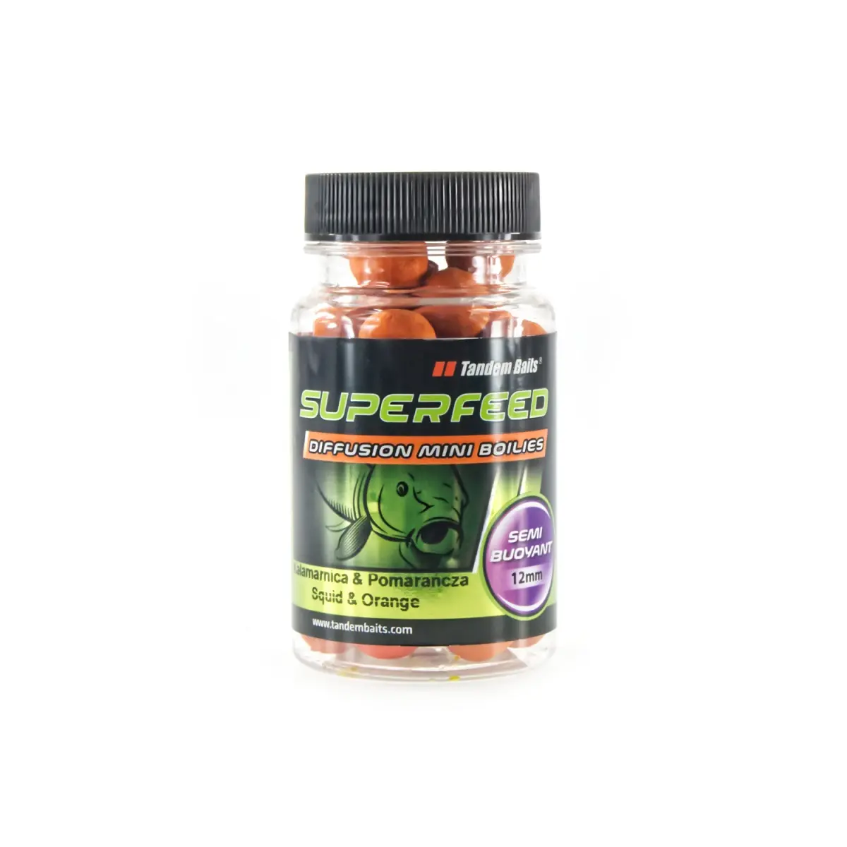 TandemBaits SuperFeed Diffusion Boilies - Squid & Orangerozmiar 12 mm / 35g - MPN: 24555 - EAN: 5907666667606