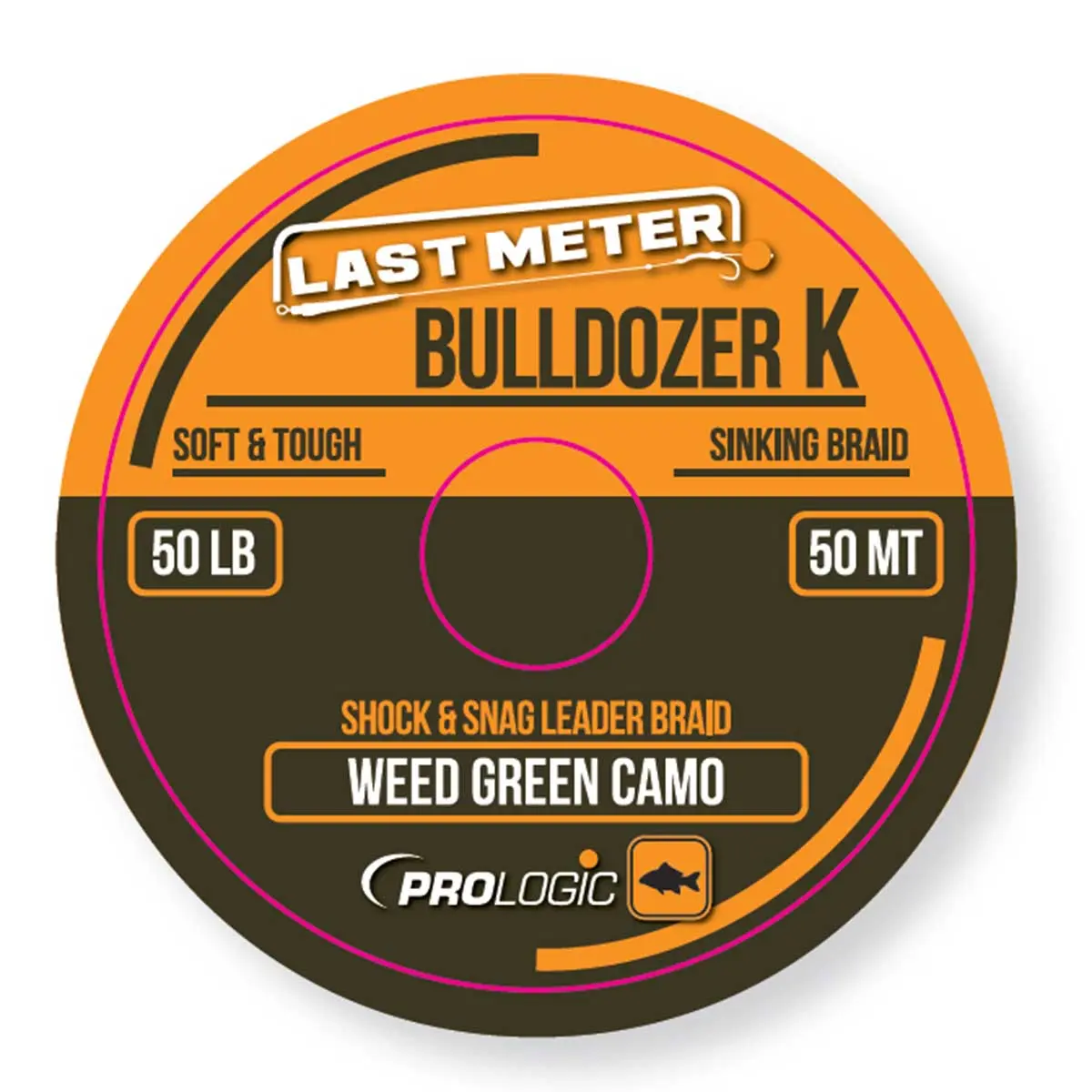 Prologic LM  Bulldozer K Braided Sinking Shock Leader  50mdługość 50m - MPN: 54484 - EAN: 5706301544841