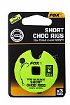 Fox Stiff Chod Rigs hak nr 6 / 25lb / short