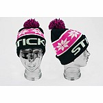 StickyBaits Black Bobble Beanie