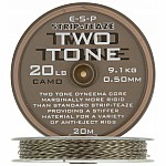 ESP Two Tone Coated Braid 20lb / camo brązowy