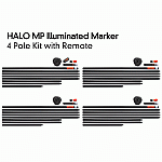 Fox Halo Iluminated Marker Pole Kit 4 sztuki z pilotem
