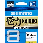 Shimano Kairiki 8 Steel Grey Braided Line  0.215mm / 300m