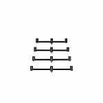 Avid Carp LokDown Fixed Buzz Bars 10in/254mm/3 rod