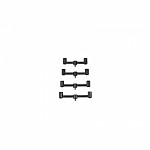 Avid Carp LokDown Fixed Buzz Bars 5in /127mm/2 rod