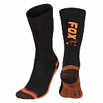 Fox Black / Orange Thermolite Long Socks Size 10-13 UK / 44-47 EU Fox Black / Orange Thermolite Long Socks Size 10-13 UK / 44-47 EU