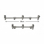 Carp Spirit INOX 300 Adjustable 3 Rod Buzz Bar  na 2/3 wędki (20.2-35cm)