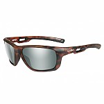 WileyX ASPECT Polarized Platinum Flash Smoke Green Lens Matte Demi Frame