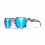 WileyX OVATION Captivate Polarized Blue Mirror Smoke Grey Matte Slate Frame