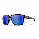 WileyX TREK Captivate Polarized Blue Mirror Smoke Grey Gloss Crystal Dark Grey Frame