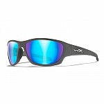 WileyX CLIMB Captivate Polarized Blue Mirror Smoke Grey Matte Grey Frame