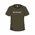 Sonik Green Raglan Tee L