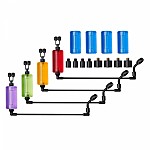 Prologic K1 Mega Arm Swinger Multicolor 4 szt (Red/Yellow Green/ Purple+ 4 Blue)