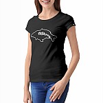 Rockworld T-Shirt Obrys Karpia Czarny Damski XL Rockworld T-Shirt Obrys Karpia Czarny Damski XL