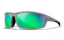 WileyX GRID Captivate Pol Green Mirror Lens Matte Cool Grey Frame 