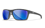WileyX KINGPIN Captivate Pol Blue Mirror Grey Lens Matte Graphite Frame