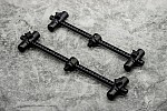 One More Cast Elbowz Black Anodised Aluminium 2 Rod Buzzbars Standard  (8 in &amp; 7 in)
