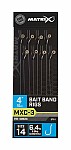 Matrix MXC-3 Barbless Bait Bands Rigs - 10cm 14/0.18mm