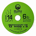 Gotowe Przypony Feederowe &raquo; Gotowe Przypony - z Włosem &raquo; GURU QM1 Standard Hair Ready Rigs - 38cm 14 / 0.17mm / 15in (38cm) &raquo; Rockworld Sklep dla karpiarzy, Sklep Wędkarski - Kulki proteinowe